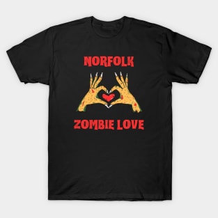 Norfolk Zombie Love Red T-Shirt